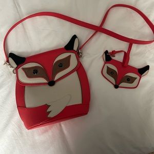 Kate Spade Fox Crossbody and Luggage Tag
